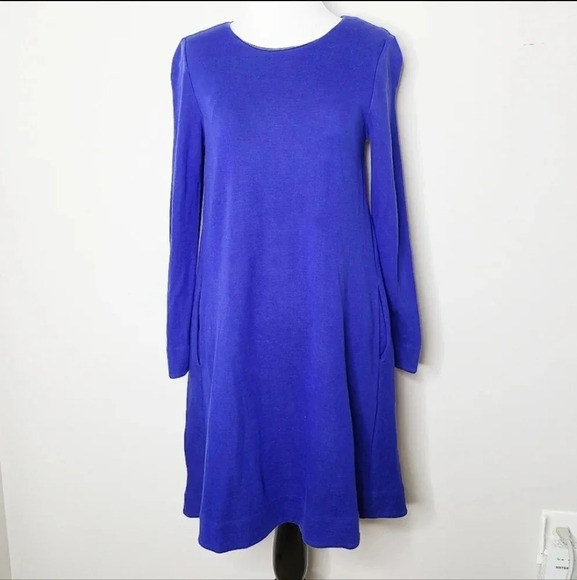 COS A-Line Long Sleeve Blue Swing Dress XS - Picture 1 of 6